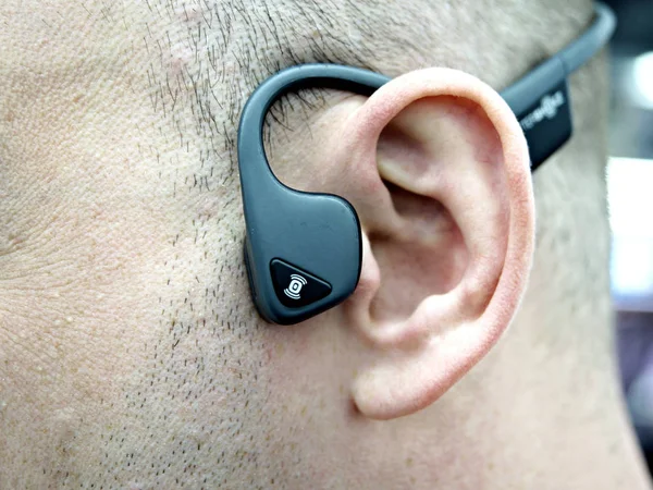 Bluetooth teknolojisi ile hafif ve rahat kemik Iletim kablosuz kulaklıklar, akılda sporcular ile tasarlanmış.