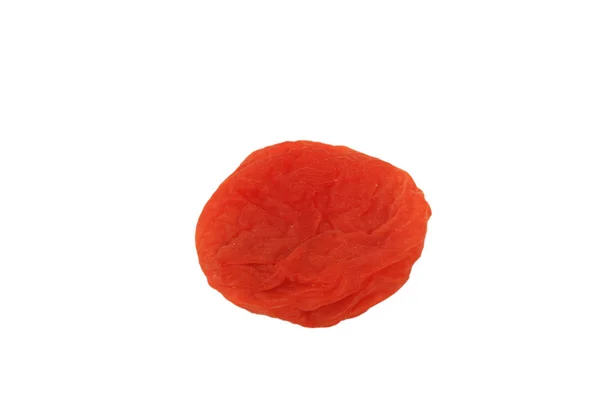 Sušené meruňky izolované na bílém pozadí — Stock fotografie