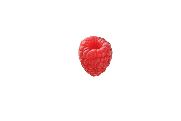 Ahududu izole edilmiş. Vejetaryen yemekleri. Sağlıklı beslenme. Olgun meyveler.