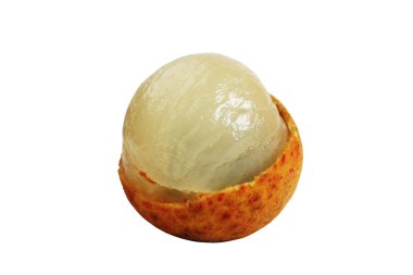 Longan beyaz arkaplanda izole edildi