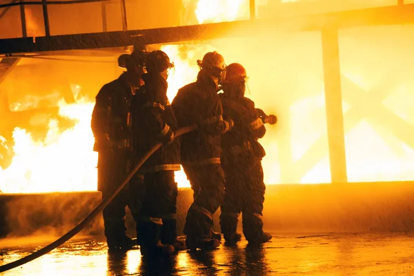 Johannesburg South Africa May 2018 Closeup Firefighters Fighting Fire Firefighting — Stock Photo, Image