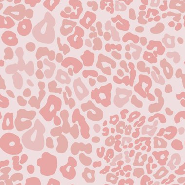 Soluk gül rengigölgesinde çita cilt dikişsiz vektör dikişsiz desen.