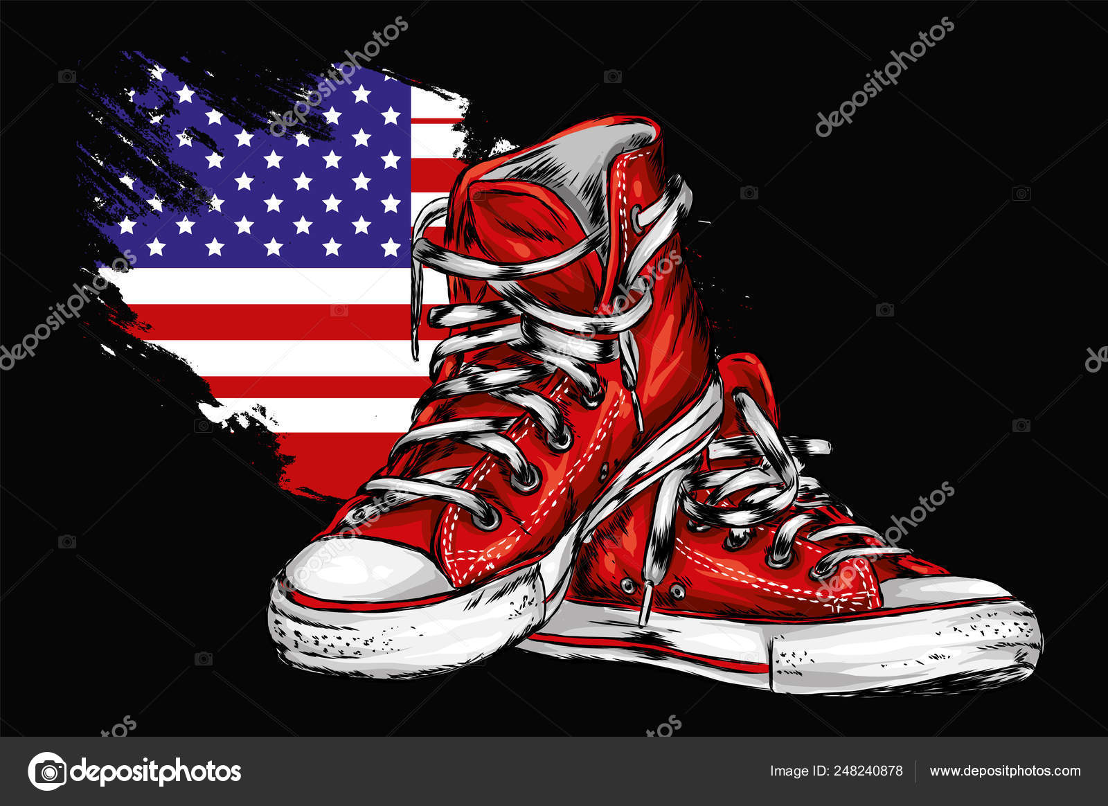 Estados Unidos Converse Con Bandera De EspaÃ±a Hermosas Zapatillas