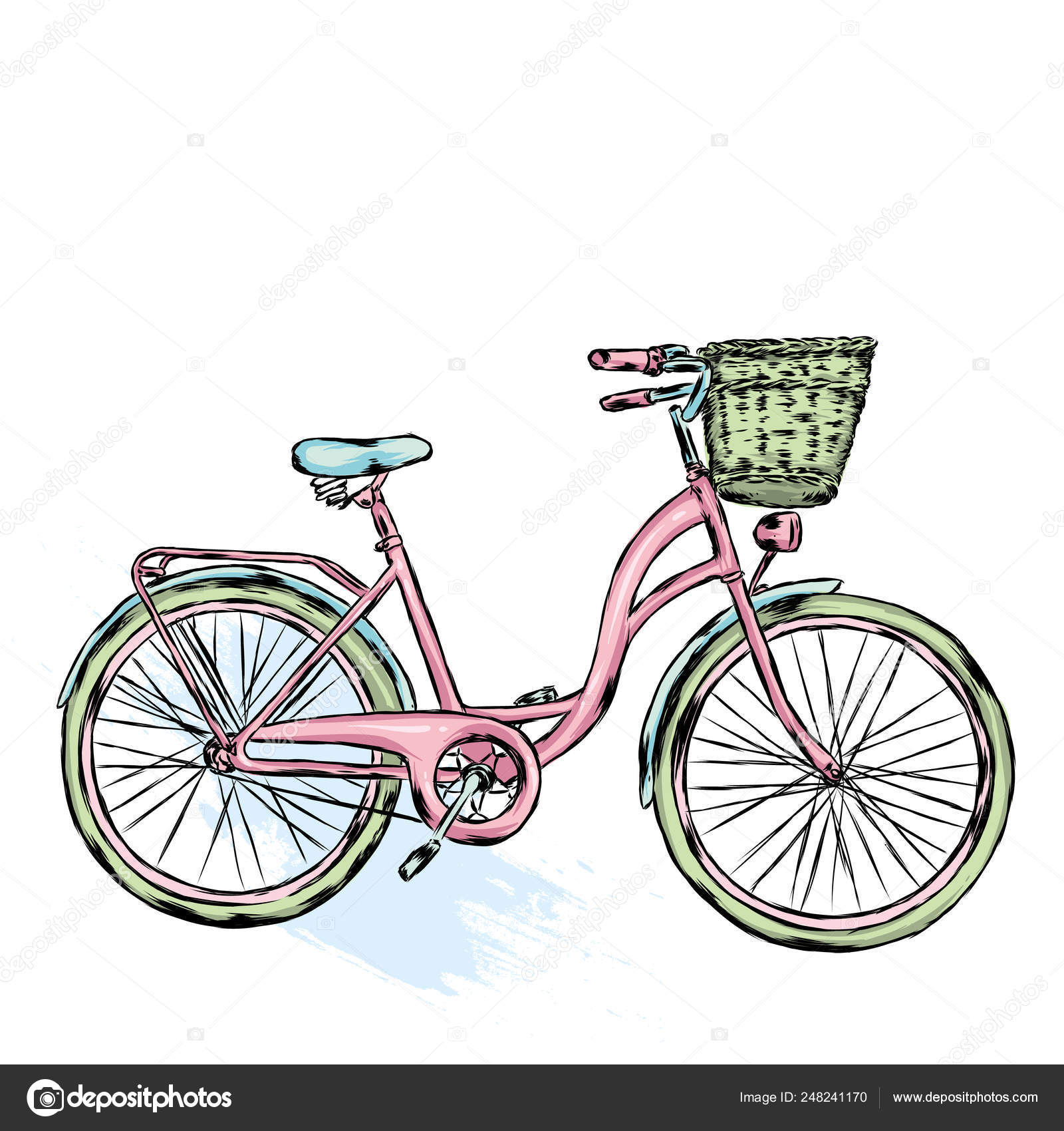 vintage bike basket