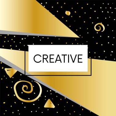 Trendy geometrik arka plan. Dinamik şekiller kompozisyon. Eps10 vektör. Vektör çizim bir kapak, Web sitesinin veya kurumsal tarzı belgeleri.