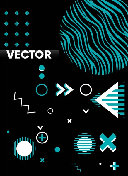 Современный Абстрактный Геометрический Рисунок Фона Eps Vector Use Cover Poster — стоковый вектор