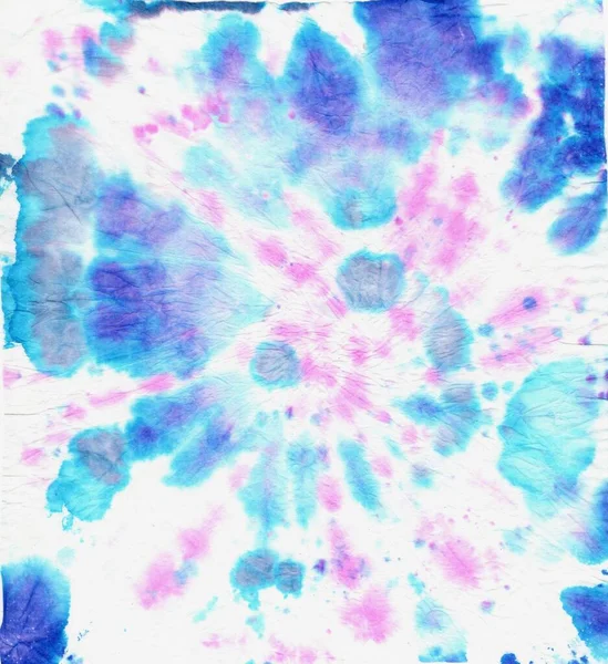 Tintura de gravata colorida. Textura Hippie com Aquarela — Fotografia de Stock