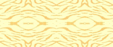 Yeşil Soyut Egzotik Desen. Dalga Suluboya 