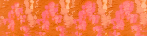 Oranje Ikad Design. Tie en Dye Shibori. Verf — Stockfoto