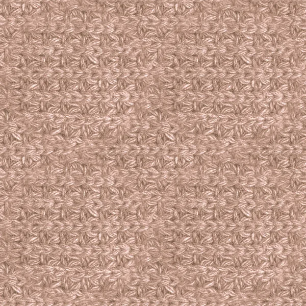 Brown Woolen Thread. Organiska stickade tyger. — Stockfoto