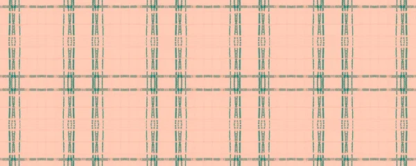 Pink Rustic Plaid. Watercolour Picnic Fabric. — Stock Photo, Image