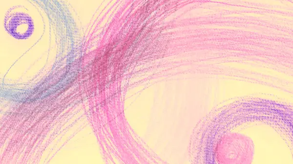Purple Children Painting. Round Template. Pastel — Stock Photo, Image