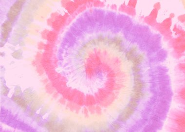 Zarif Tye Die Spiral. Pembe Boyalı Şablon. Kız gibi. 