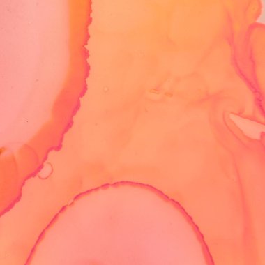 Alkol Mürekkebi Boyalı Seksi Desen. Turuncu 