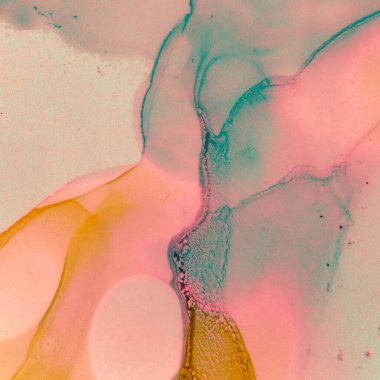 Suluboya Çizimi. Kırmızı Yaratıcı Manzara. 