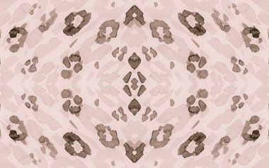 Kusursuz Leopar Taklidi. Suluboya Panter 