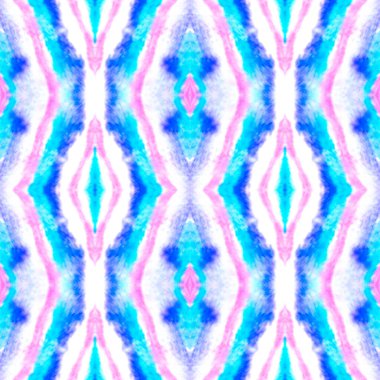 Suluboya Zigzag Ikat Deseni. 