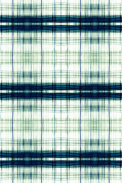 Aquarel Schotse Print. Blauwe doorlaatbare rand. — Stockfoto