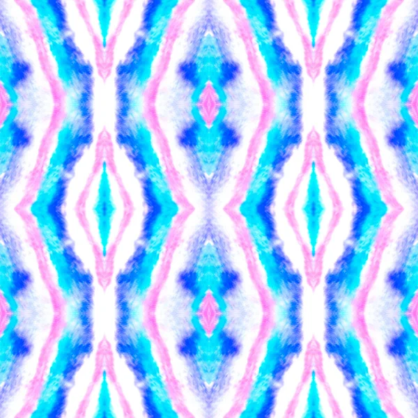 Aquarelle Zigzag Ikat Pattern. — Photo