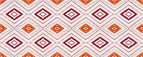 Seamless Aztec Pattern. Fashion Ikat Ornament. — Stock Photo, Image