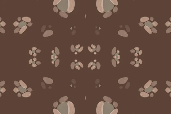 Sömlös leopard Upprepa. Brown Ocelot Art Border. — Stockfoto