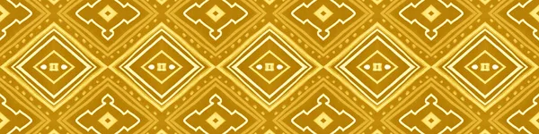 Seamless Gold Aztec Print. Vintage Native — Stock Photo, Image