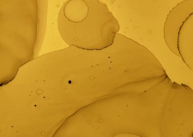 Siyah ve Sarı Soyut Mermer Yüzey. Altın 