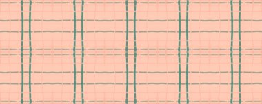 Pembe Rus Ekoseli. Suluboya Piknik Deseni. 