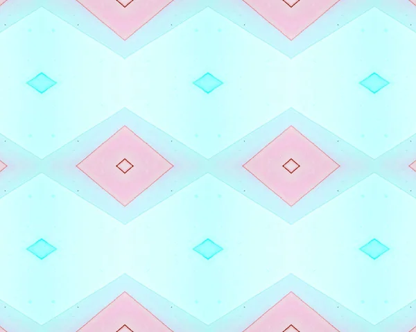 Seamless Rhombus Pattern. Watercolor Aztec — Stock Photo, Image