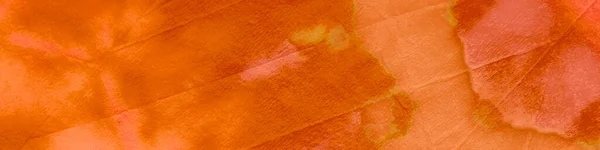 Patrón Ikat naranja. Fondo teñido. Color de agua —  Fotos de Stock