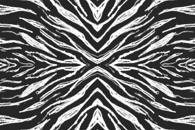 Kusursuz Zebra Çizgileri. Soyut Hayvan Tasarımı. 