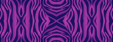 Etnik Tekstil Tasarımı. Geometrik Hayvan Dalgası 