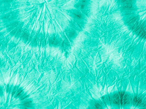 Bind Dye Batik Print. Aquamarine runda akvarell — Stockfoto