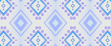 Etnik Düzen. Beyaz Fashion Ikat Süslemesi. Boho 