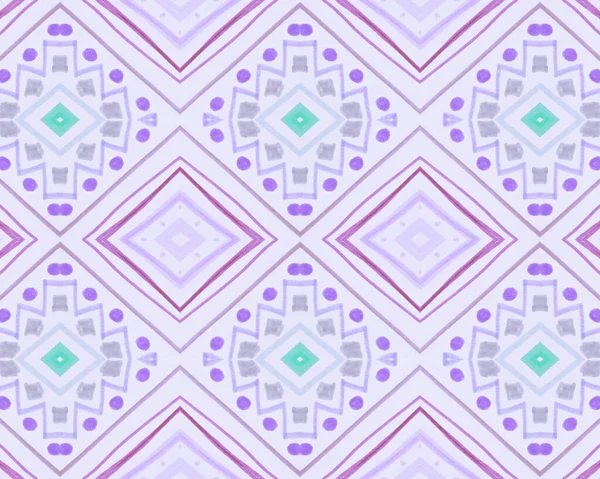 Purple Seamless Ethnic Ornament. Geometric Tribal — Stock Photo, Image