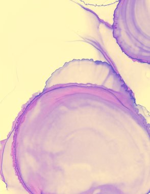 Düğün kartı tasarımı. Sarı Pastel Sıvı Sıçratma. 