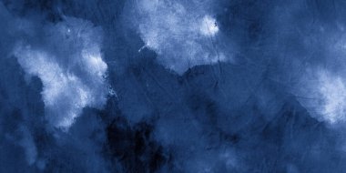 Soyut Kova Tablosu. İndigo Denim Boyalı 