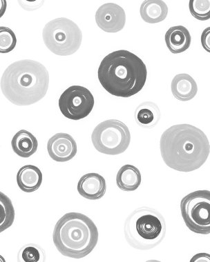 Beyaz Daireler Düzeni. Soyut Polka Arkaplanı. 