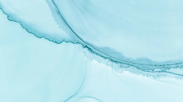 Espirro de Fluidos Pastel. Mar Azul Criativa — Fotografia de Stock