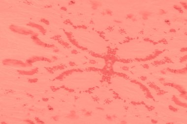 Canlı Coral Tie Dye Shibori Yazısı. Soyut 