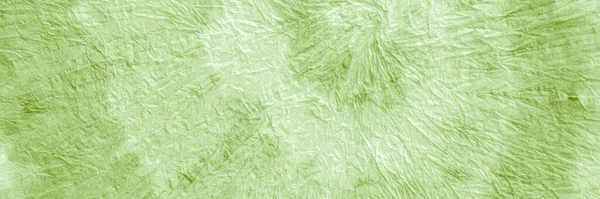 タイ・ダイ・バティック。緑色の紙を砕いた。水彩画 — ストック写真