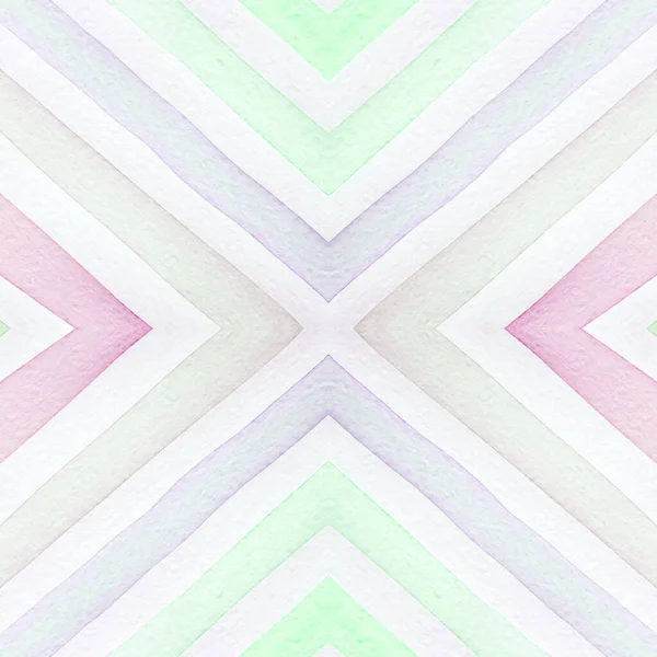 Watercolor Rhombus. Geometric Seamless Pattern. — Stock Photo, Image