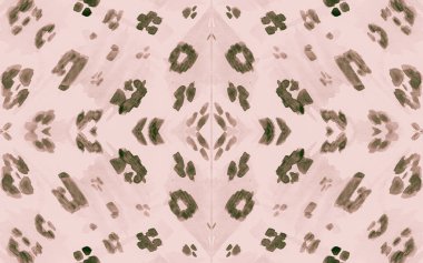 Çıplak Ocelot taklidi. Bej Moda Panter Sanatı 