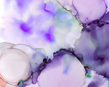 Ruhsal Boya Dokuları. Alkol Mürekkebi Yıkama 