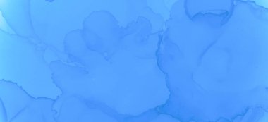 Mavi Pastel Sıvı. Suluboya Arkaplanı. 