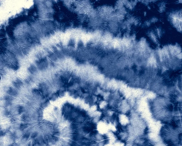 Spirale indaco. Cravatta astratta tinta. Cerchio denim — Foto Stock