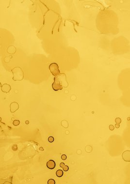 Suluboya Sarı Arkaplan. Parlak Sanat Damlası. 