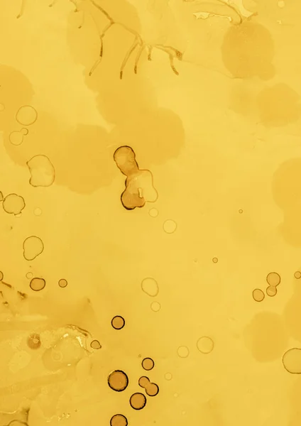 Acuarela Fondo amarillo. Blob de arte brillante. —  Fotos de Stock