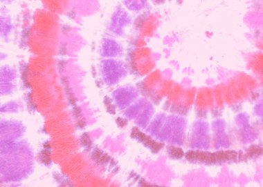 Narin Tiedye Spiral. Pembe Boyalı Doku. 