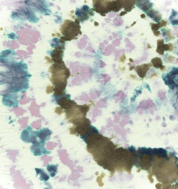 Doku, kravat boyası. Sanatsal Psikedelik Desen. 